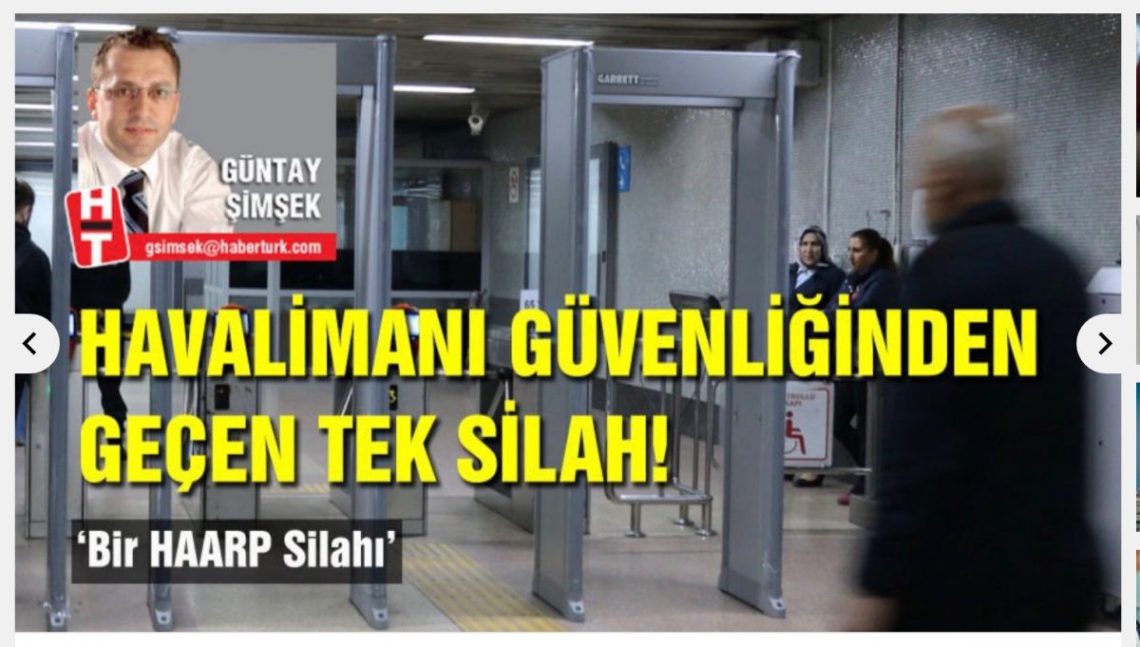 Havalimanı güvenliğinden geçen tek silah