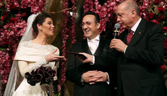 İlker Aycı ile Tuğçe Saatman Cumhurbaşkanı Erdoğan’ın şahitliğinde evlendi