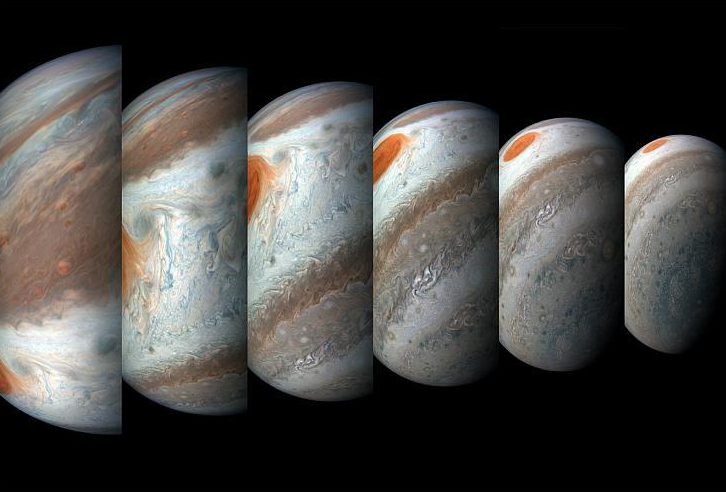 NASA’nın uzay aracı Juno Jüpiter’den yeni fırtına görüntüleri paylaştı