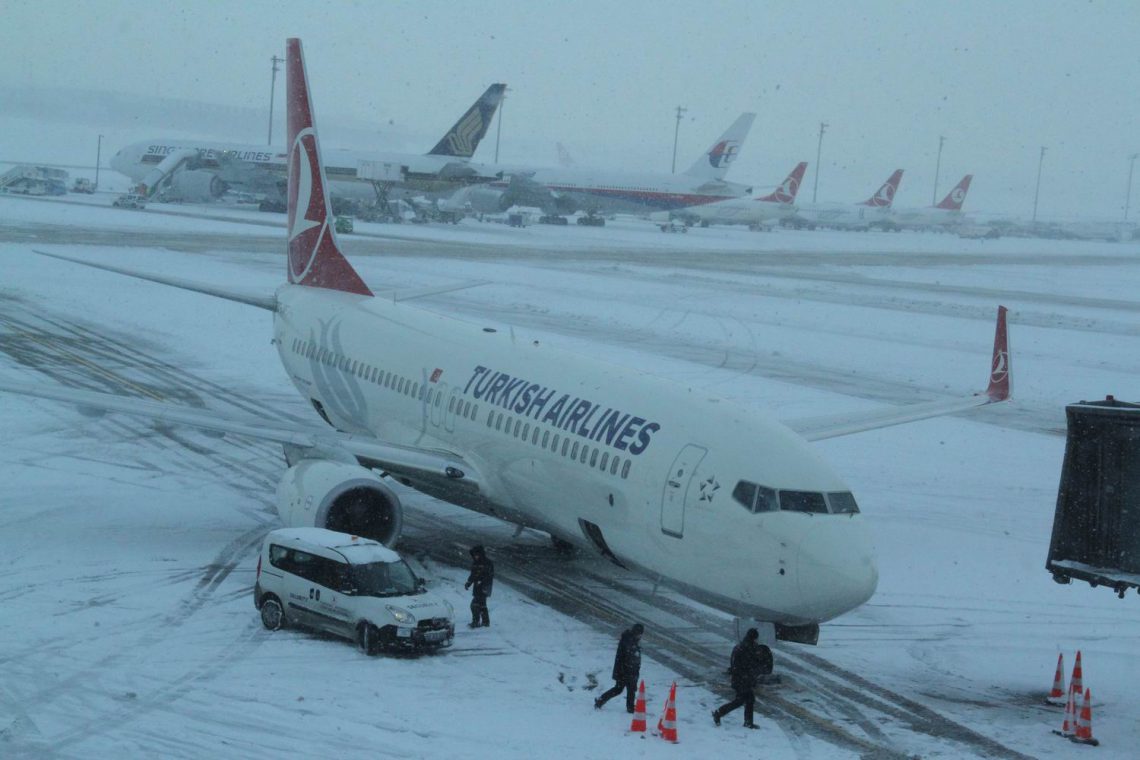 Kötü hava koşulları THY’de seferleri iptal ettirdi