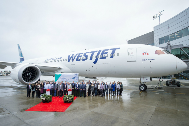 Filosunda 787 olan havayolları arasına WestJet de katıldı