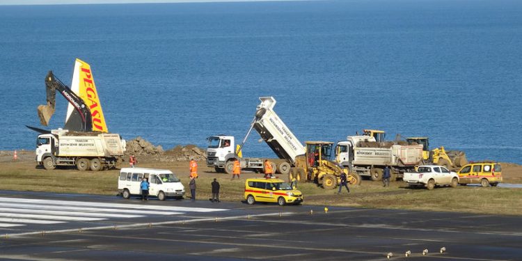 Trabzon’da pist onarımı başladı