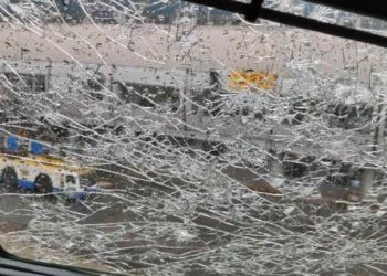 A380 dolu fırtınasında bu hale geldi