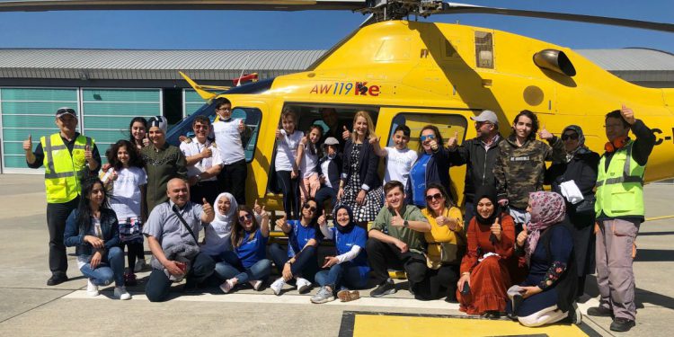 Kaan Air helikopteri çocuklar için havalandı
