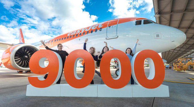 9 bininci A320 easyJet’te