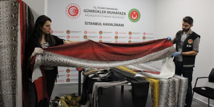 İstanbul Havalimanı’nda yılan derisi operasyonu