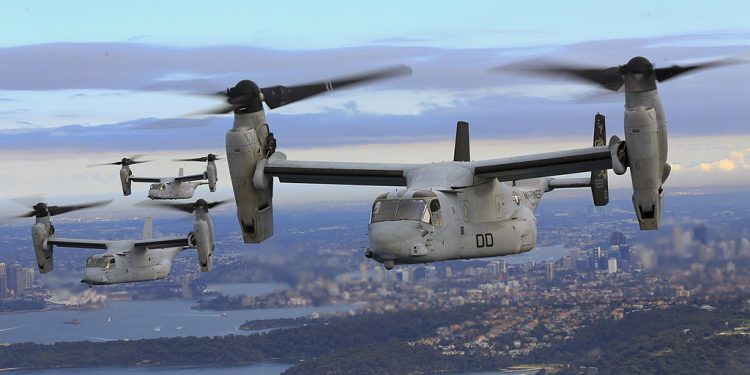 V-22 Osprey 500 bin uçuş saatini aştı