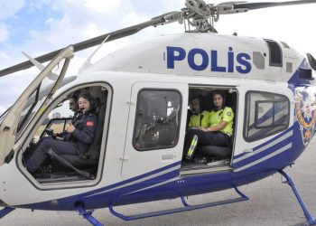 Helikopterli denetimde 48 sürücüye 10 bin 849 lira ceza