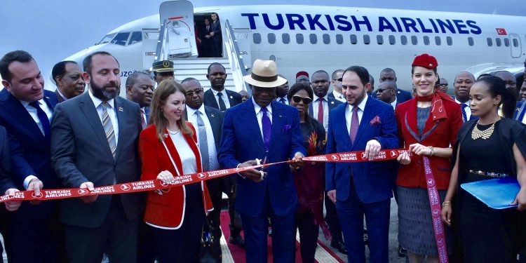 THY, 319’uncu noktası Malabo uçuşlarına başladı