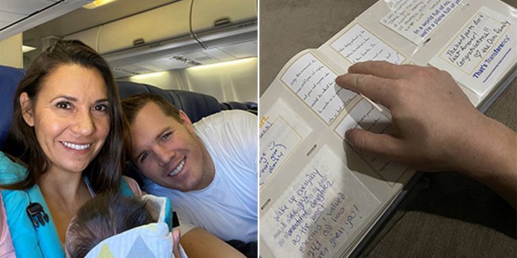 Uçakta baby shower kutlaması yapıldı