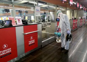 Sabiha Gökçen koronavirüse karşı dezenfekte edildi