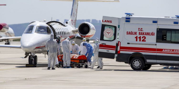 Hava ambulans ile 2020’de 664 hasta taşındı