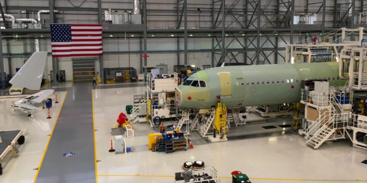 Airbus ABD’de A220 üretimine başladı