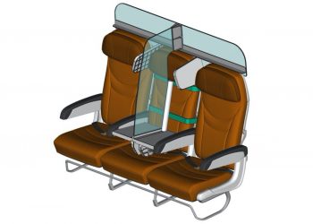Uçakta sosyal mesafe için yeni tasarım