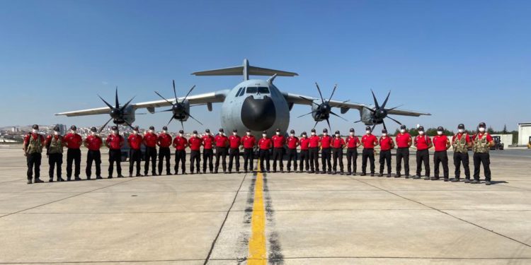 Yardım ekibini Giresun’a A400M ulaştırdı