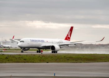 THY’nin ilk A350 uçağı İstanbul’a geldi