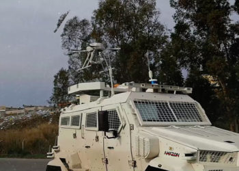 Silahlı drone Songar, askeri kara aracına entegre edildi