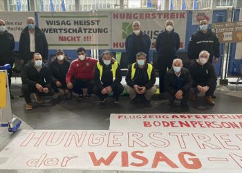 Frankfurt Havalimanı’nda işçiler açlık grevine başladı