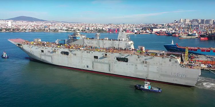 Savunma sanayisi TCG Anadolu’yu göreve hazırlıyor