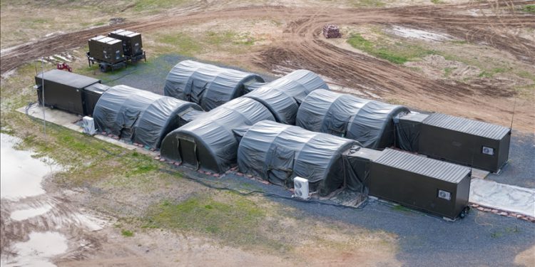 15 dakikada yüksek güvenlikli mobil askeri üs