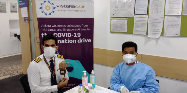 Tüm pernoneli aşılayan ilk Hintli havayolu oldu