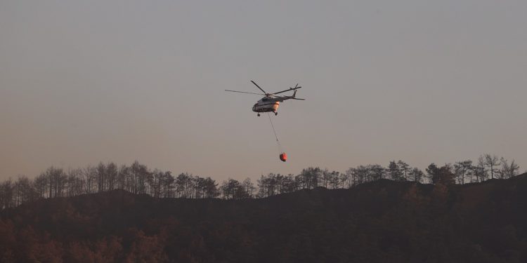 Orman yangınlarına havadan müdahale yeniden başladı
