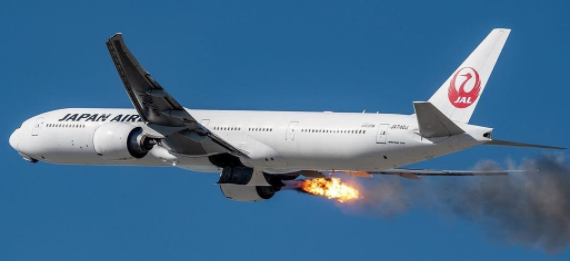 JAL uçağında motor arızası yaşandı