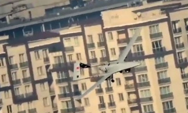 Akıncı’nın gözünden Bayraktar TB2’nin uçuş anı