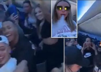 Uçaktaki partiye soruşturma