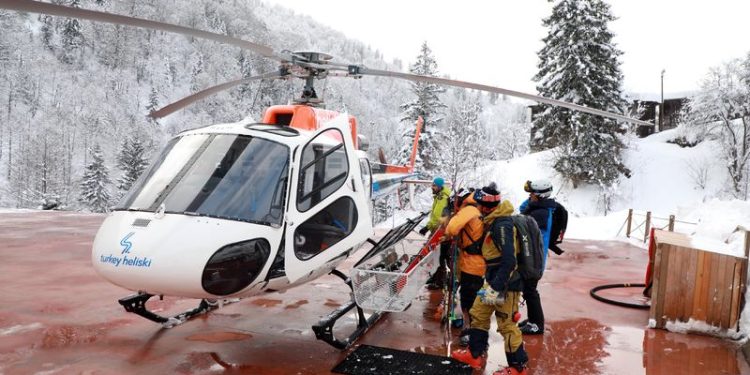 Kaçkar Dağları’nda ‘heliski’ heyecanı başladı