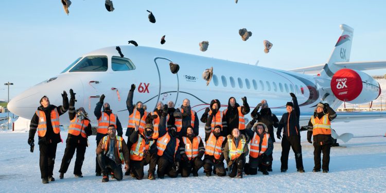 Dassault Falcon 6X soğuk hava testini tamamladı