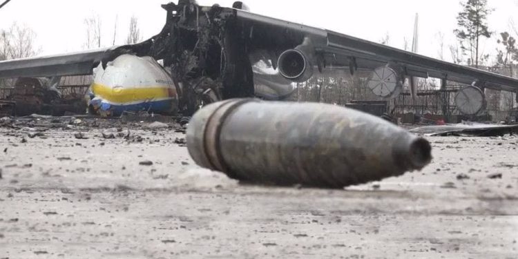 Antonov An-225 Mriya, alev alev yandı