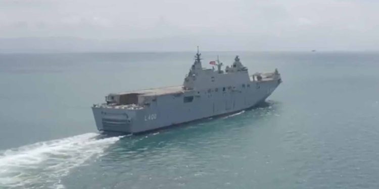 Türkiye’nin SİHA gemisi TCG Anadolu’da deniz kabul testlerine başlandı