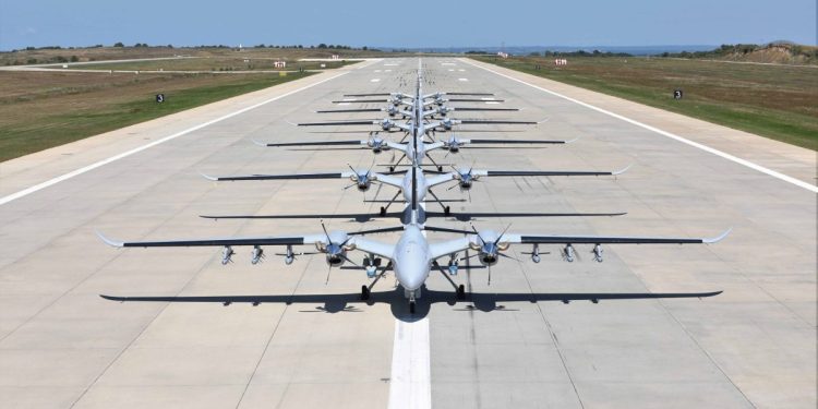 Akıncı TİHA filosu bir arada