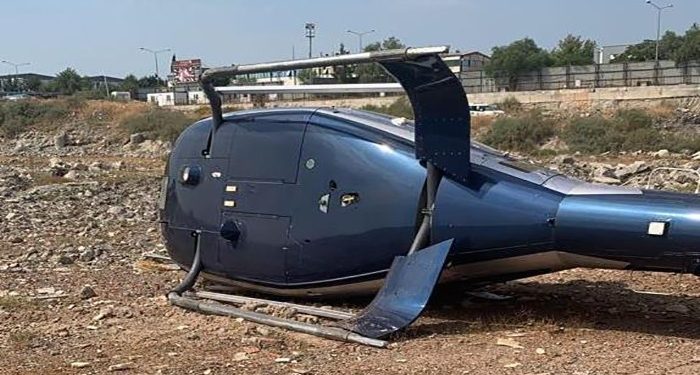 İzmir’de helikopterin pervanesi koptu: 2 kişi yaralandı