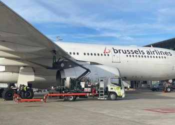 TFS’nin uçak yakıt ikmal aracı Brüksel’de göreve başladı