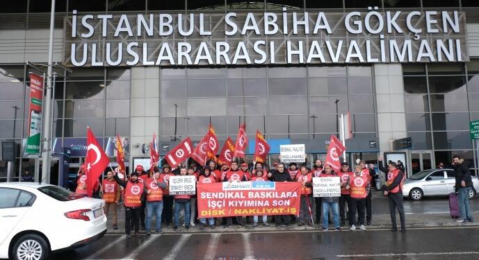 Sabiha Gökçen Havalimanı’nda ‘işçi tasfiyesi’ eylemi