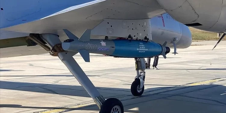 GÖZDE ile ilk atışta AKINCI ve F-16’dan tam isabet!