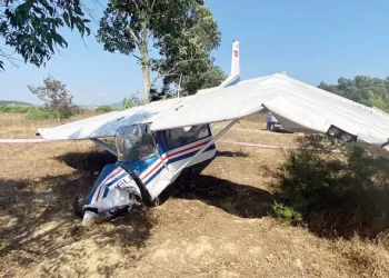 İzmir’de 2 kişilik uçak yere çakıldı