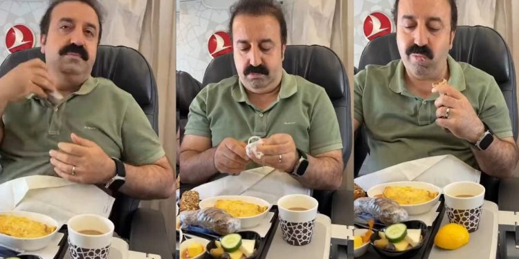 THY uçağında Şırdan yiyen “Şırdancı Mehmet” kara listeye alındı