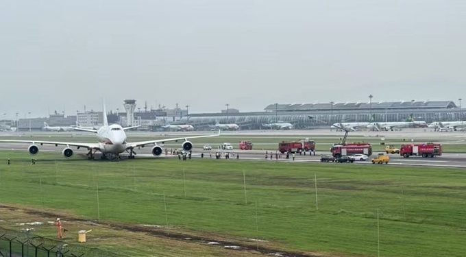 Kalitta Air’a ait B747 pistten çıktı