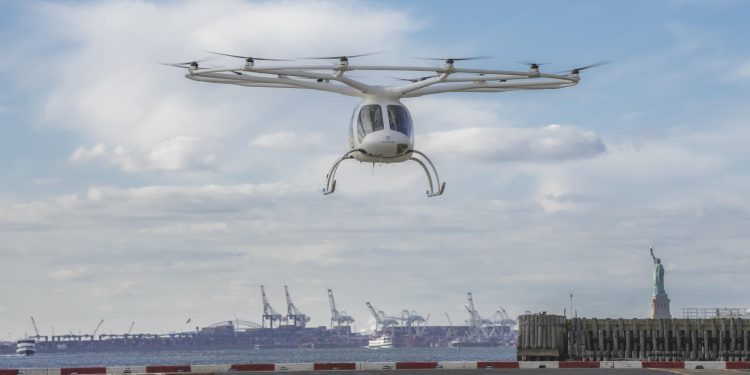 Elektrikli hava taksi Volokopter New York’ta uçuş yaptı