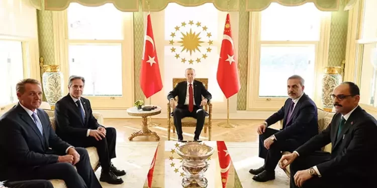 Cumhurbaşkanı Blinken ile görüştü