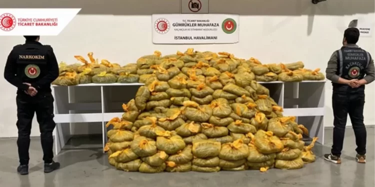 İstanbul Havalimanı’nda 568 kilo uyuşturucu ele geçirildi