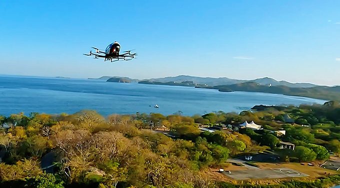 EHang Latin Amerika’da ilk uçuşunu yaptı