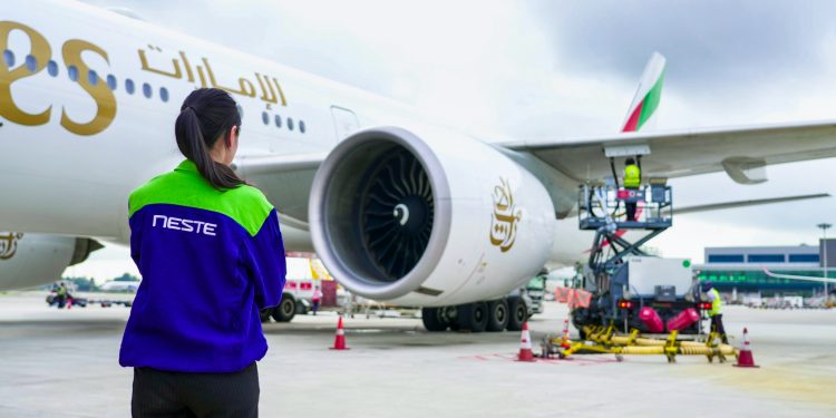 Emirates Changi’den SAF’lı uçtu