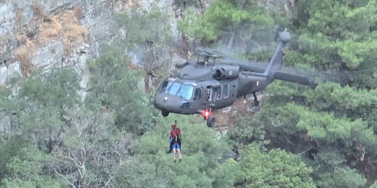 İHA ısıyı tespit etti: 10 kişi kurtarıldı