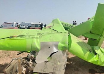 Eğitim uçağı düştü: 1 ölü, bir yaralı