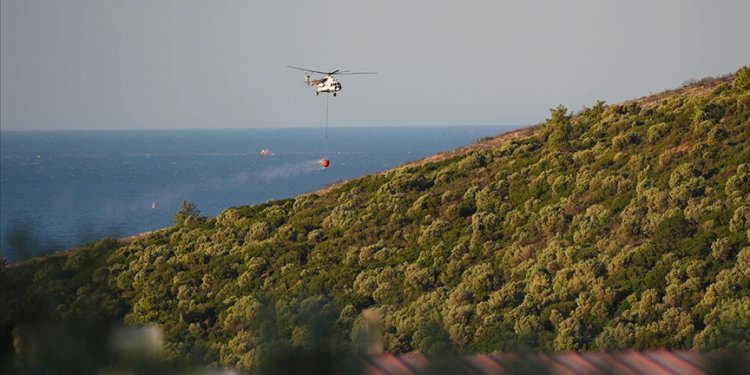 Hava gücü yanan orman alanını azalttı