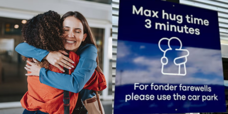 Havalimanında kucaklaşmaya 3 dakika sınırı